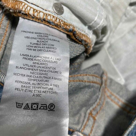 Free People New Dawn Flare Jeans Womens 25 Blue Denim High Rise Button Fly - Picture 10 of 15